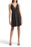 Rails Zendaya Plunge Neck Cotton Blend Mindress In Black