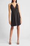 RAILS ZENDAYA PLUNGE NECK COTTON BLEND MINDRESS