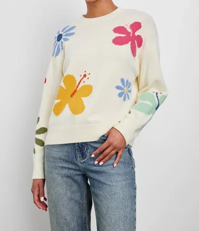 Rails Zoey Hibiscus Sweater In Ivory