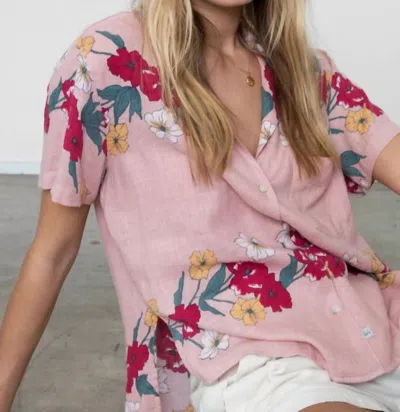 Rails Zuma Top In Hana Print In Pink