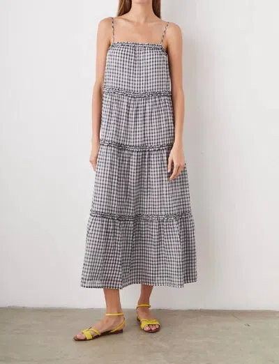 Rails Zuri Dress In Sailor Check In Gray