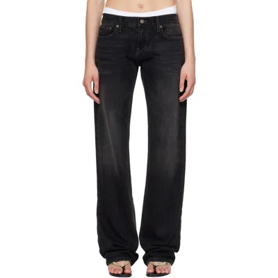 Raimundo Langlois Black Slim Straight Jeans