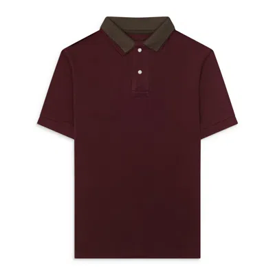 Raimundo Langlois Layered Polo Burgundy