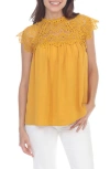 Rain Airflow Lace Top In Yellow