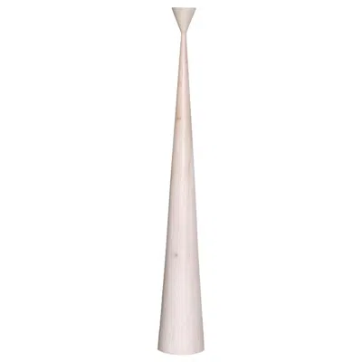 Pre-owned Rain Alta Lamp, By , Contemporary Floor Lamp, Solid Discolored Wood In Brown