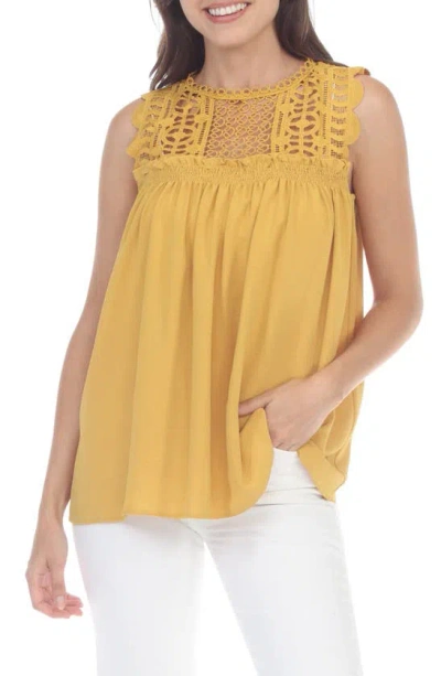 Rain Airflow Eyelet Tank In Yellow