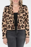 Rain And Rose Animal Print Jacket In Animal Print