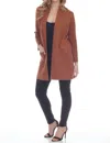 Rain And Rose Daniela Classic Cardigan In Mocha In Brown