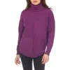 Rain And Rose Long Sleeve Turtleneck Sweater In Purple
