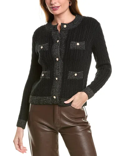 Rain And Rose Cardigan In Black