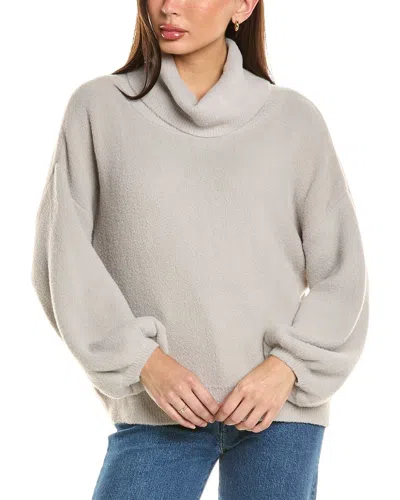 Rain And Rose Cowl Sweater In Grey