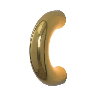 Pre-owned Rain Arco Lamp, Gold, By , Contemporary Wall Lamp, Stainless Steel In Brown