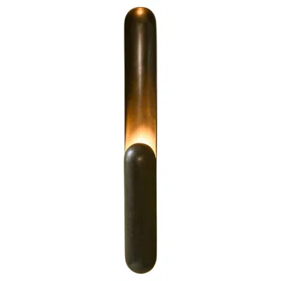 Pre-owned Rain Azo Wall Lamp, By , Contemporary Lamp, Brass, Patinated In Brown