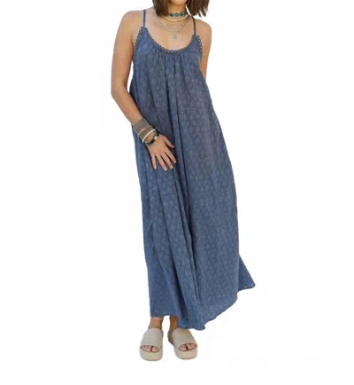 Rain Of May Bloom Again Maxi Dress In Insignia Blue