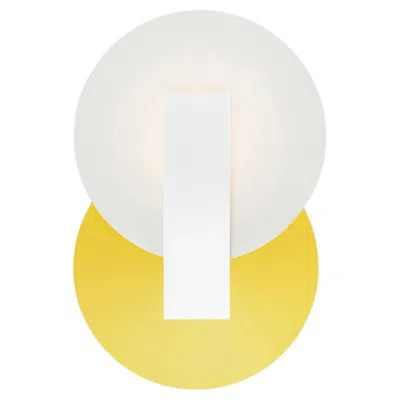 Pre-owned Rain Orbe Wall Lamp Small, By , Contemporary Lamp, Brass & Aluminium, Yellow