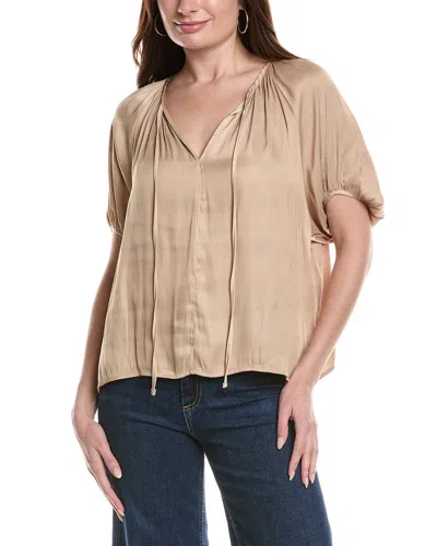 Rain + Rose Blouse In Neutral
