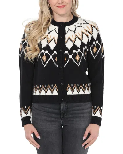 Rain + Rose Cardigan In Black