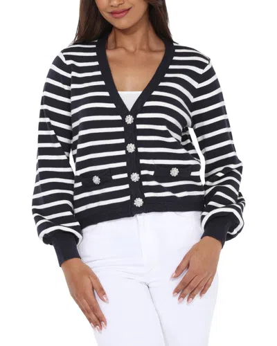 Rain + Rose Cardigan In Black