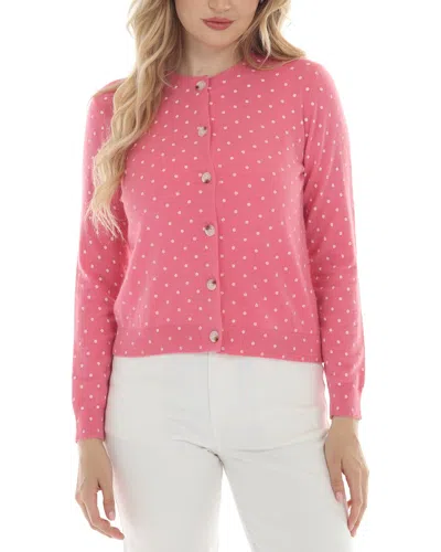 Rain + Rose Cardigan In Pink