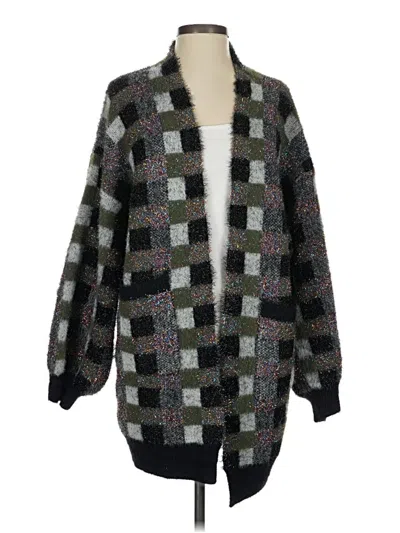 Pre-owned Rain + Rose Cardigan Sweater In Black