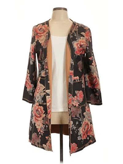 Pre-owned Rain + Rose Cardigan Sweater In Brown