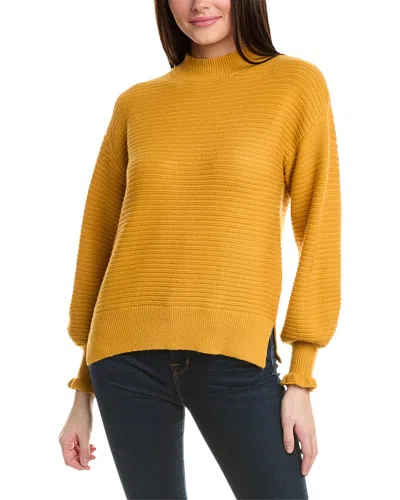 Rain + Rose Dropped-shoulder Sweater In Yellow