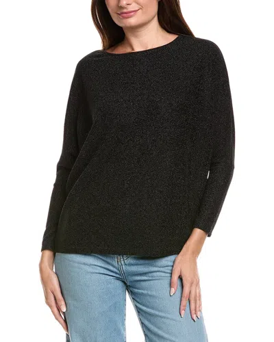Rain + Rose Lurex Dolman Top In Black