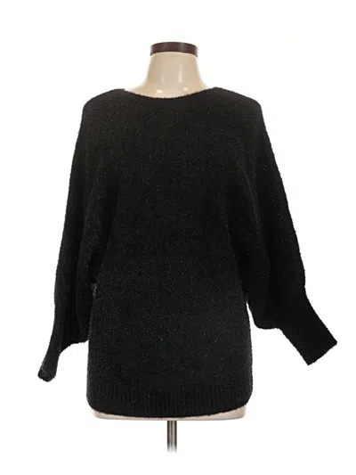 Rain + Rose Pullover Sweater In Black