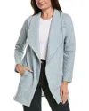 Rain + Rose Quilted Jacket In Gray