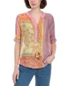 Rain + Rose Rain Blouse In Purple