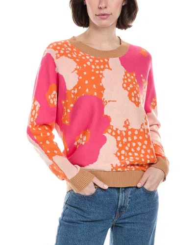Rain + Rose Sweater In Orange