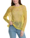 Rain + Rose Sweater In Yellow