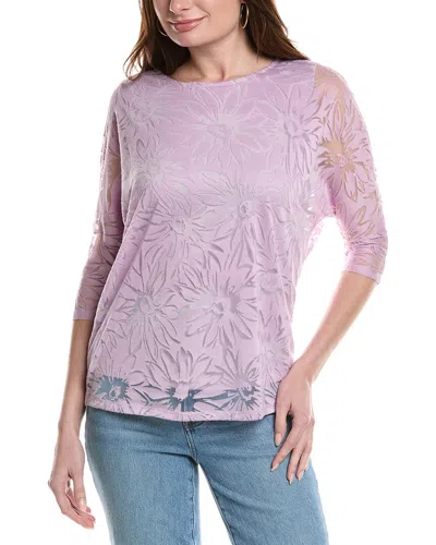 Rain + Rose Top In Purple