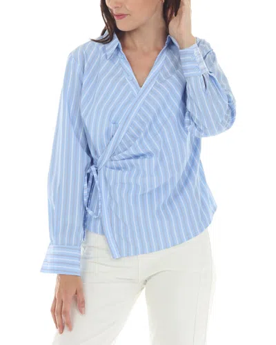 Rain + Rose Top In Blue