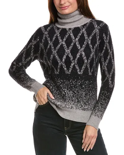 Rain + Rose Turtleneck Sweater In Black