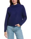 Rain + Rose Turtleneck Sweater In Blue