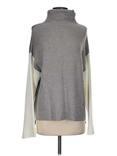 Pre-owned Rain + Rose Turtleneck Sweater In Gray