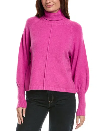 Rain + Rose Turtleneck Sweater In Pink