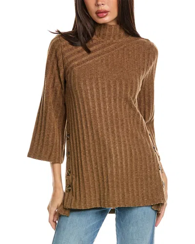 Rain Tunic Sweater In Brown