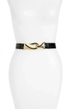 Raina Aries Leather Belt In Black