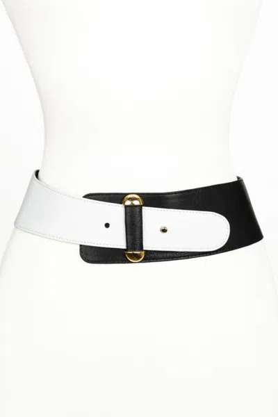 Raina Belts Vixen Color Block Leather Belt In Multi