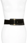 Raina Vixen Leather Belt In Black