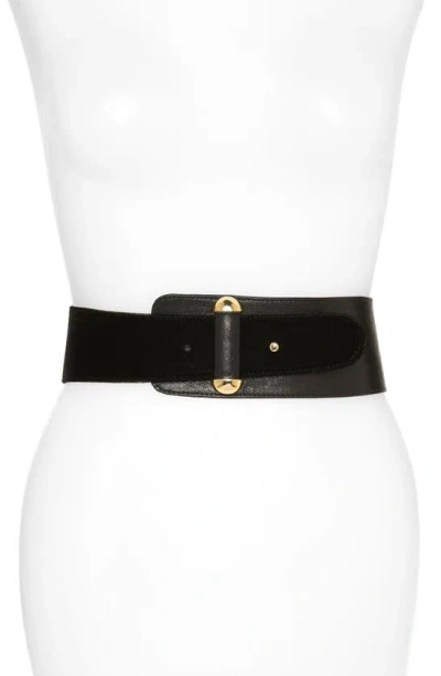 Raina Vixen Leather Belt In Black