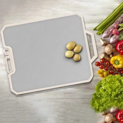 Rainbean Stainless Steel Food Cutting Board – Reusable Chopping Board With Standing Design For Fruits, Vegeta