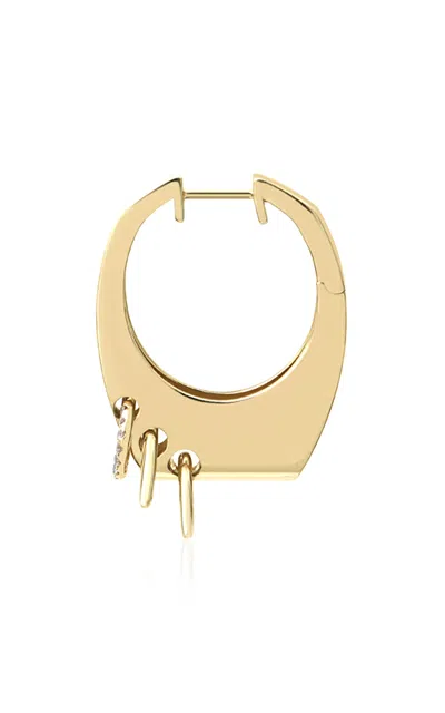 Rainbow K 14k Yellow Gold Grace Piercing Single Earring