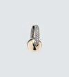 Rainbow K 14kt Gold Single Earring With Diamonds In Black Gold/yellow Gold