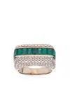 Rainbow K 18k Yellow Gold & Emerald Empress Ring