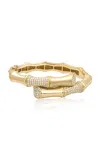 Rainbow K 18k Yellow Gold Xl Bamboo Bangle