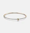 Rainbow K Ball 14kt Gold Bangle With Diamonds In Gold