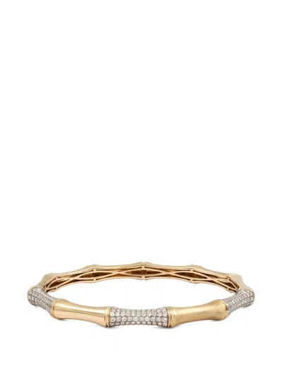Rainbow K Bamboo Diamond Bracelet In Multi